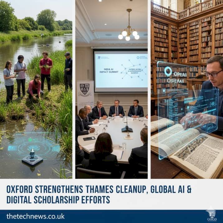 Oxford Strengthens Thames Cleanup, Global AI Governance, and Digital Scholarship Efforts