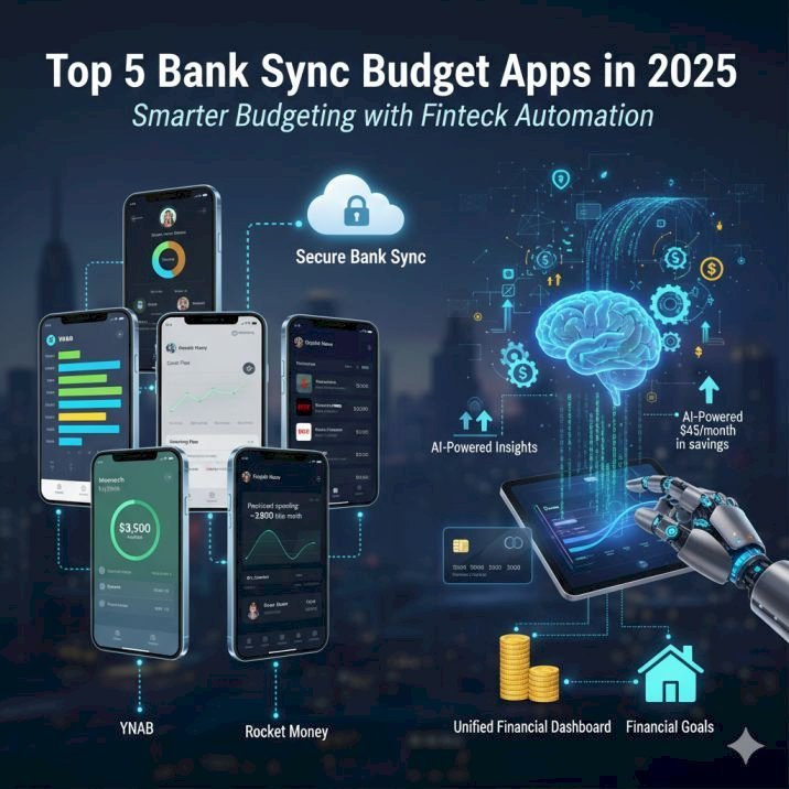 Top 5 Bank Sync Budget Apps in 2025 | Smarter Budgeting with Fintech Automation