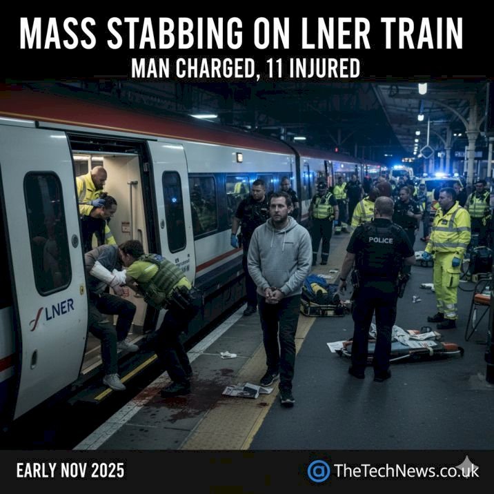 Man Charged After Mass Stabbing on LNER Train Near Peterborough