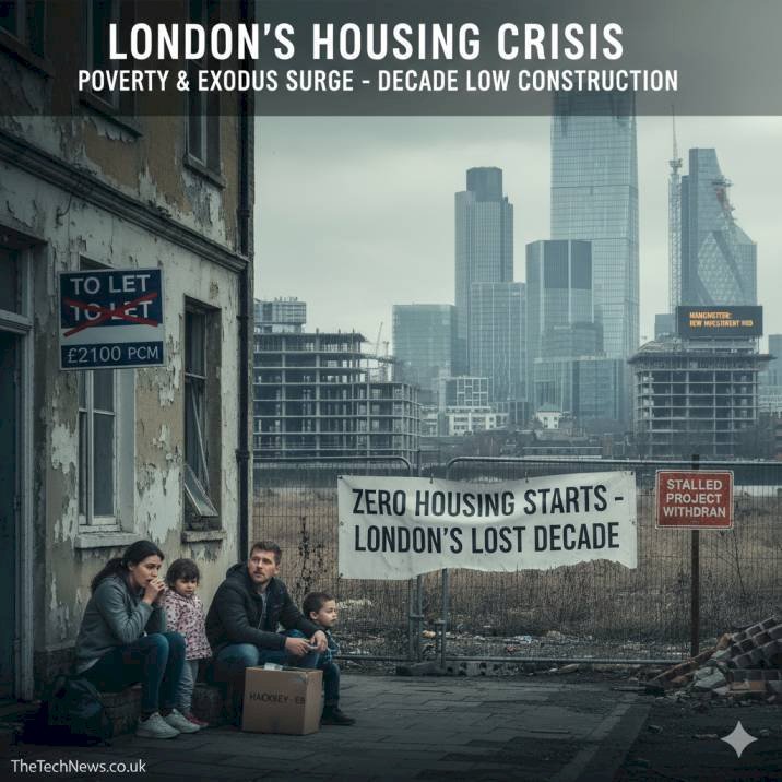 London’s Housing Crisis Hits Decade Low as Poverty and Exodus Surge