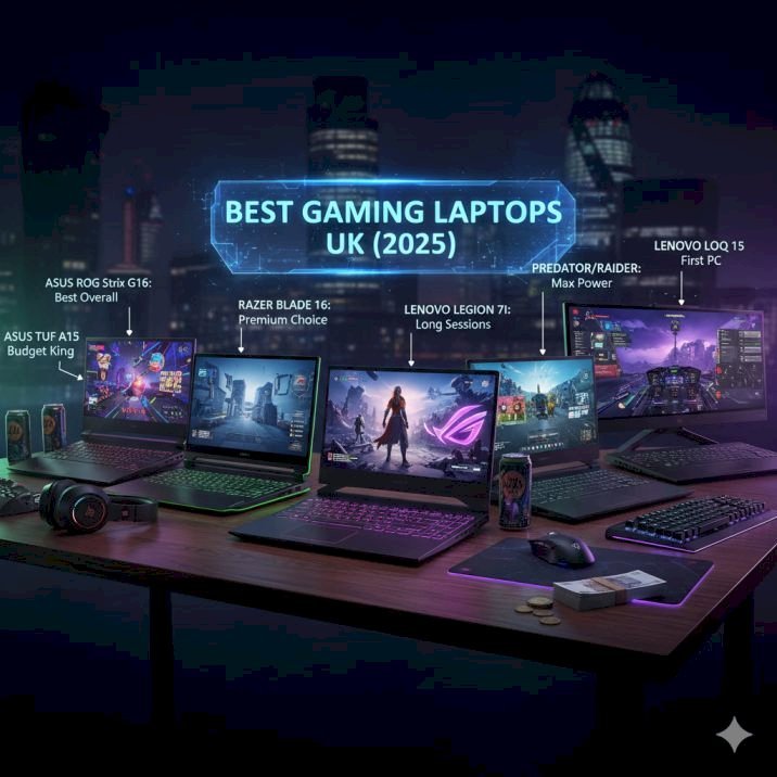 Best Laptops for Gaming UK (2025): Top Picks for Every Budget