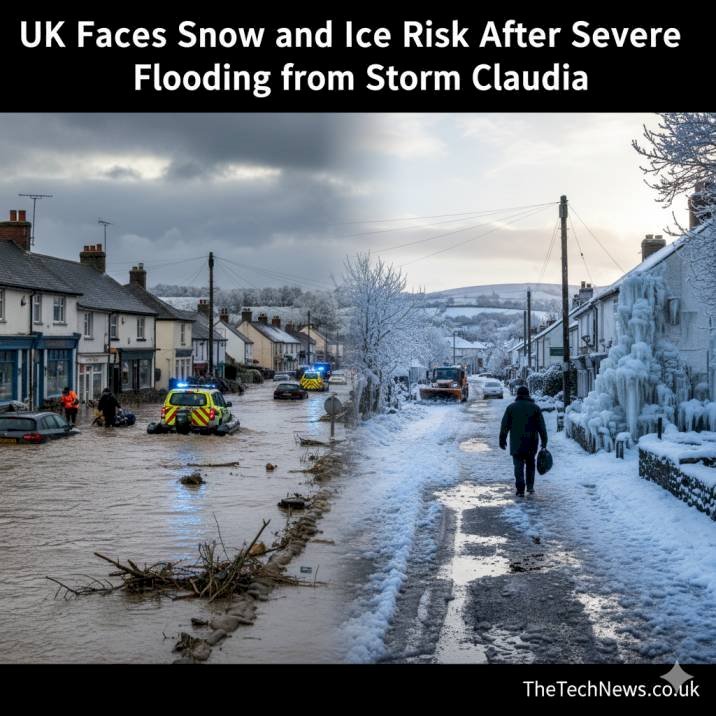 UK Faces Snow and Ice Risk After Severe Flooding from Storm Claudia