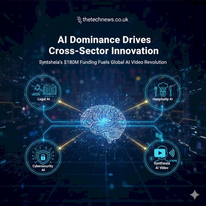 AI Dominance Drives Cross-Sector Innovation with Synthesia’s $180M Funding