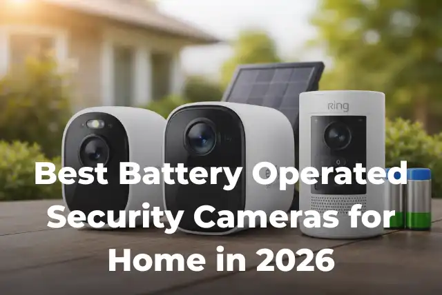 battery operated security camera system for home security with wireless outdoor cameras