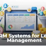 lead management CRM dashboard showing lead tracking and sales pipeline