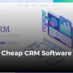 Cheap CRM software dashboard helping small businesses manage customers and sales leads