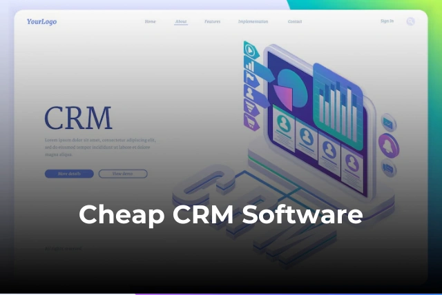 Cheap CRM software dashboard helping small businesses manage customers and sales leads