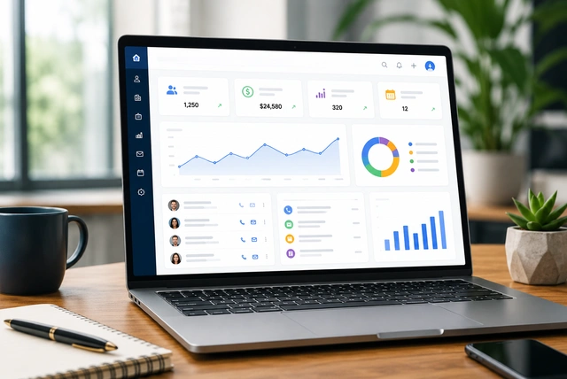 Contact Management Software dashboard helping businesses manage customer relationships and sales contacts