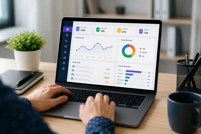 Help Desk Software dashboard helping businesses manage customer support tickets in 2026
